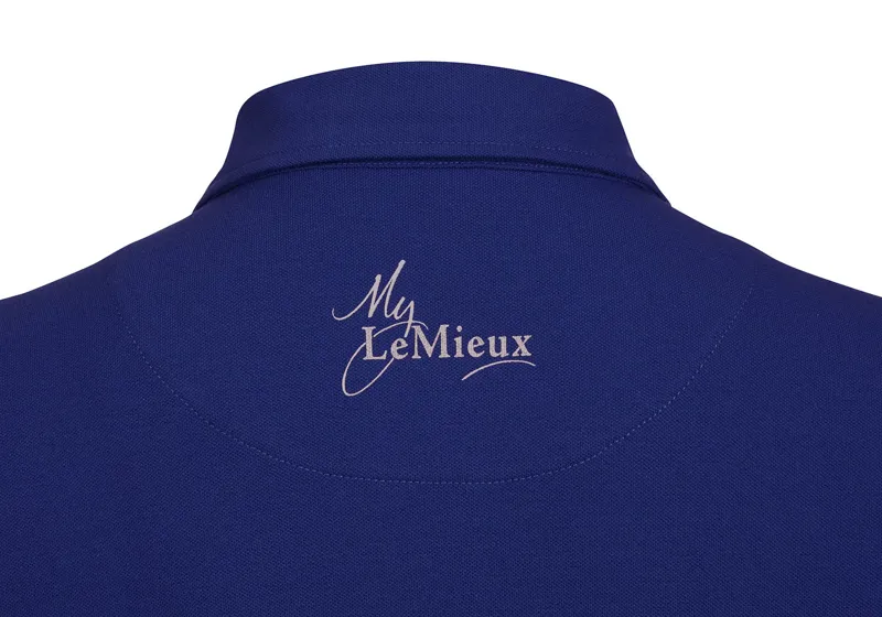 LeMieux Polo Shirt Ladies in Benetton Blue-5